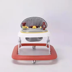 Colorful Baby Walker – Adjustable & Foldable with Toys, 360° Wheels, Comfy Seat – Supports Baby’s First Steps – Multiple Colors Available
