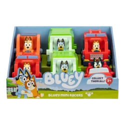 Bluey Mini Racers Series 12 – 1-Piece Set, featuring mini racing vehicles inspired by beloved Bluey characters, designed for fun play, collecting, and imaginative adventures for children