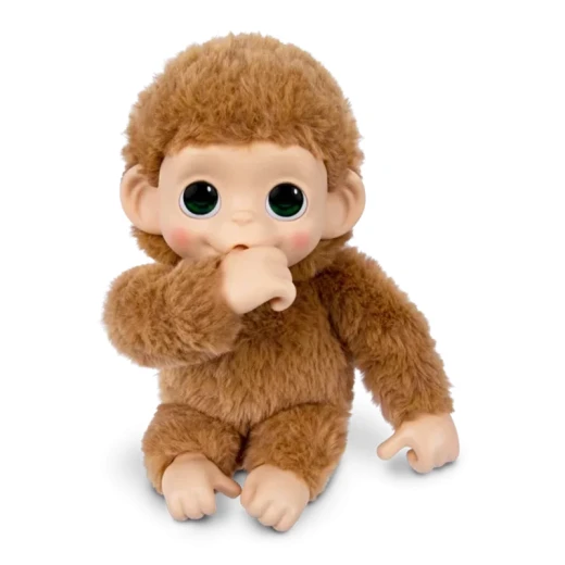 Little Live Pets My Baby Minis Monkey Single Pack Series 3 – Pepi Peach, an adorable interactive baby monkey toy designed to inspire imaginative play, nurturing fun, and exciting adventures for kids - Little Live Pets - Image 3