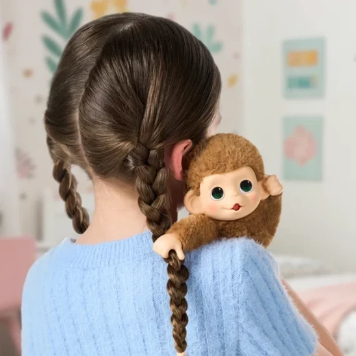 Little Live Pets My Baby Minis Monkey Single Pack Series 3 – Pepi Peach, an adorable interactive baby monkey toy designed to inspire imaginative play, nurturing fun, and exciting adventures for kids - Little Live Pets - Image 4