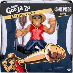Heroes of Goo Jit Zu Ultra Goo Hero Pack – Luffy, a stretchy and squishy collectible action figure with goo-filled texture, inspired by the character Luffy, perfect for imaginative play and collecting for fans of action and anime-style heroes