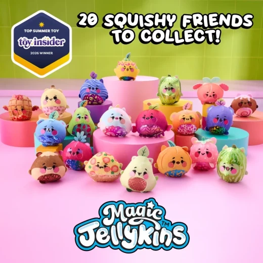 Magic Jellykins Surprise Plush Jar 1-Pack Wave #1 Assortment CDU – لعبة مجسمة مفاجأة داخل برطمان، دمية قطيفة لطيفة قابلة للجمع، تجربة فتح مفاجئ ممتعة للأطفال والهواة - سبين ماستر - Image 4
