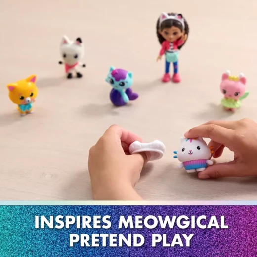 Gabby’s Dollhouse: The Movie Cat-Venture Crew Pack – مجموعة شخصيات غابي بيت الدمى من الفيلم، دمى قطط ممتعة قابلة للجمع، لعبة أطفال تفاعلية مستوحاة من الفيلم - سبين ماستر - Image 4