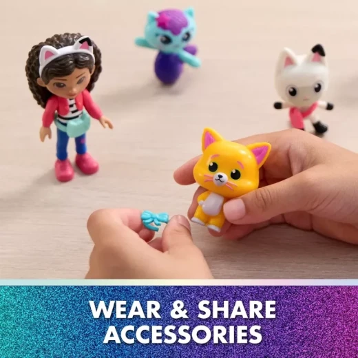 Gabby’s Dollhouse: The Movie Cat-Venture Crew Pack – مجموعة شخصيات غابي بيت الدمى من الفيلم، دمى قطط ممتعة قابلة للجمع، لعبة أطفال تفاعلية مستوحاة من الفيلم - سبين ماستر - Image 7