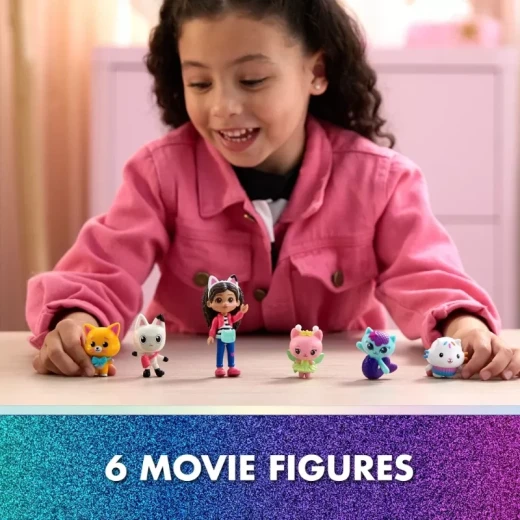 Gabby’s Dollhouse: The Movie Cat-Venture Crew Pack – مجموعة شخصيات غابي بيت الدمى من الفيلم، دمى قطط ممتعة قابلة للجمع، لعبة أطفال تفاعلية مستوحاة من الفيلم - سبين ماستر - Image 9