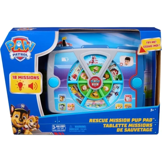 Paw Patrol Academy Rescue Mission Pup Pad – جهاز تعليمي تفاعلي للأطفال مستوحى من باو باترول، مهام إنقاذ ممتعة، ألعاب تعليمية وتفاعلية لتنمية مهارات الطفل واللعب التخيلي - سبين ماستر - Image 2