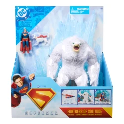 DC Comics Superman Fortress of Solitude Battle Set | Action Playset for Superhero Fans