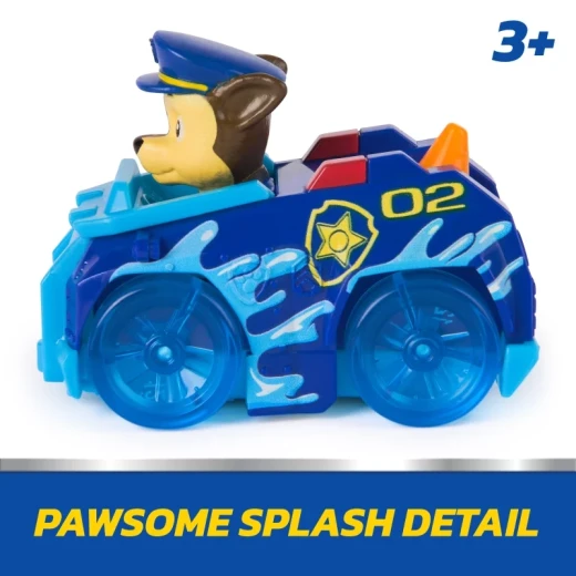 Paw Patrol Pup Squad Splash Racer Assortment – سيارات سباق مائية ممتعة مستوحاة من باو باترول، شخصيات الكلاب البطلة، ألعاب حركة للأطفال ومغامرات سباق مائية تفاعلية - سبين ماستر - Image 11
