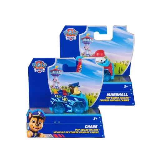Paw Patrol Pup Squad Splash Racer Assortment – سيارات سباق مائية ممتعة مستوحاة من باو باترول، شخصيات الكلاب البطلة، ألعاب حركة للأطفال ومغامرات سباق مائية تفاعلية - سبين ماستر - Image 2