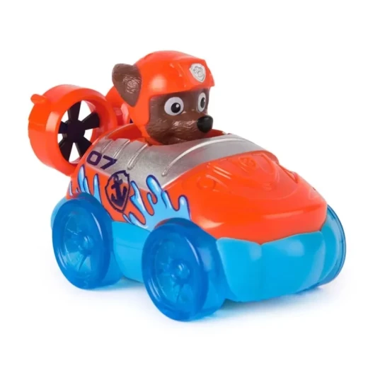 Paw Patrol Pup Squad Splash Racer Assortment – سيارات سباق مائية ممتعة مستوحاة من باو باترول، شخصيات الكلاب البطلة، ألعاب حركة للأطفال ومغامرات سباق مائية تفاعلية - سبين ماستر - Image 8