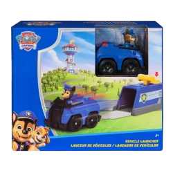 Paw Patrol Mini Playset Chase Vehicle Launcher – Interactive Rescue Launcher Toy with Chase Vehicle, Fun Kids Playset, Action Adventure Launch Mechanism Inspired by Paw Patrol