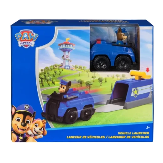 Paw Patrol Mini Playset Chase Vehicle Launcher – لعبة إطلاق سيارة تشيس من باو باترول، مجموعة إنقاذ تفاعلية للأطفال، مغامرات ممتعة وإطلاق مركبات بسرعة للعب التخيلي Paw Patrol Mini Playset Chase Vehicle Launcher – لعبة إطلاق سيارة تشيس من باو باترول، مجموعة إنقاذ تفاعلية للأطفال، مغامرات ممتعة وإطلاق مركبات بسرعة للعب التخيلي