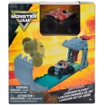 Monster Jam ThunderROARus Launcher Playset 1:72 – مجموعة لعب إطلاق الشاحنات الوحشية، منصة قذف ومغامرات حماسية، لعبة حركة ممتعة للأطفال ومحبي Monster Jam - سبين ماستر
