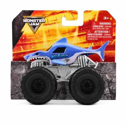 Monster Jam 1:43 Plastic Truck Assortment – تشكيلة شاحنات مونستر جام البلاستيكية بمقياس 1:43، تصميم واقعي، ألعاب سباق وحركات استعراضية ممتعة للأطفال ومحبي الشاحنات الوحشية - سبين ماستر - Image 5