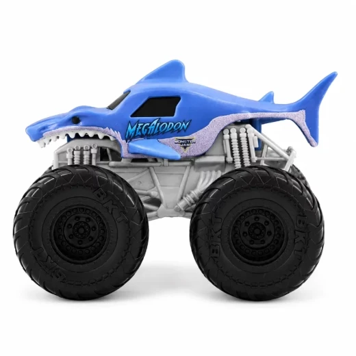 Monster Jam 1:43 Plastic Truck Assortment – تشكيلة شاحنات مونستر جام البلاستيكية بمقياس 1:43، تصميم واقعي، ألعاب سباق وحركات استعراضية ممتعة للأطفال ومحبي الشاحنات الوحشية - سبين ماستر - Image 6