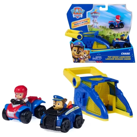 Paw Patrol Pup Squad Vehicle Launchers Assortment – تشكيلة مركبات الإطلاق من باو باترول، سيارات وشخصيات إنقاذ تفاعلية، ألعاب حركة ومغامرات ممتعة للأطفال لتنمية الخيال واللعب الإبداعي - سبين ماستر - Image 11