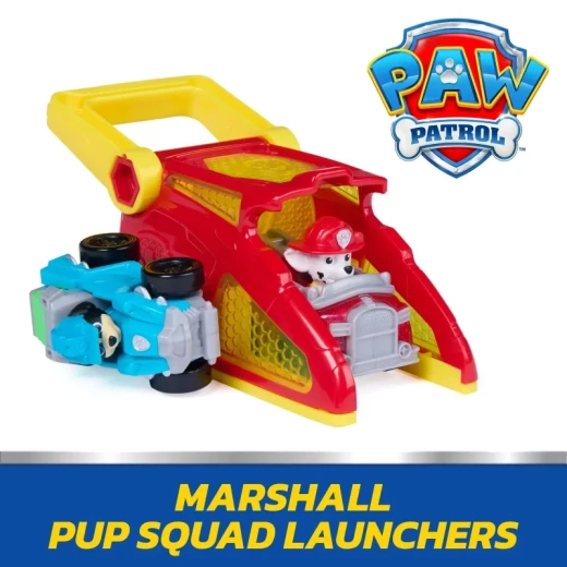 Paw Patrol Pup Squad Vehicle Launchers Assortment – تشكيلة مركبات الإطلاق من باو باترول، سيارات وشخصيات إنقاذ تفاعلية، ألعاب حركة ومغامرات ممتعة للأطفال لتنمية الخيال واللعب الإبداعي - سبين ماستر - Image 8