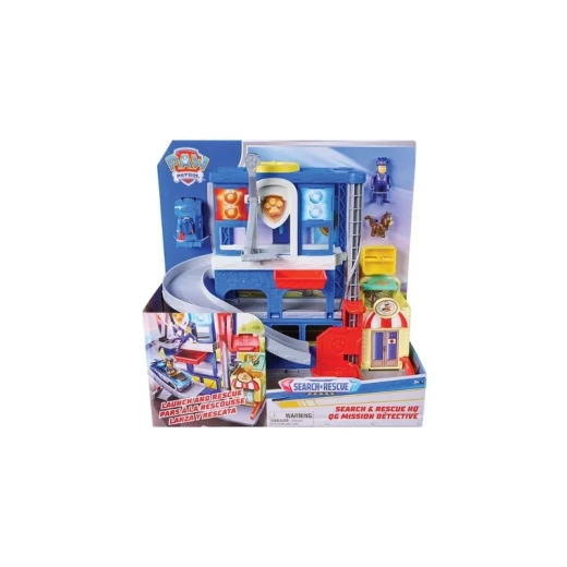 Paw Patrol Search & Rescue Pup Squad HQ Playset – مركز قيادة ومهام الإنقاذ من باو باترول، مجموعة لعب تفاعلية مع شخصيات ومركبات، مغامرات ممتعة للأطفال ولعب تخيلي مليء بالحركة Paw Patrol Search & Rescue Pup Squad HQ Playset – مركز قيادة ومهام الإنقاذ من باو باترول، مجموعة لعب تفاعلية مع شخصيات ومركبات، مغامرات ممتعة للأطفال ولعب تخيلي مليء بالحركة