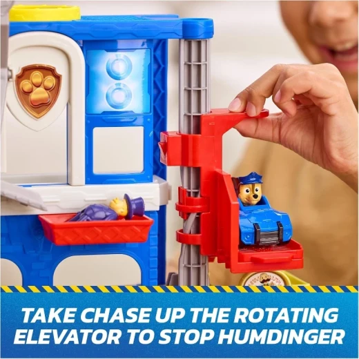 Paw Patrol Search & Rescue Pup Squad HQ Playset – مركز قيادة ومهام الإنقاذ من باو باترول، مجموعة لعب تفاعلية مع شخصيات ومركبات، مغامرات ممتعة للأطفال ولعب تخيلي مليء بالحركة - سبين ماستر - Image 6