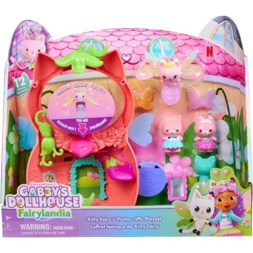 بيت دمى غابي – فيريري لانديا (Fairylandia)، مجموعة لعب كِتي فيري الطائرة الرائعة (Kitty Fairy’s Flutter-riffic Playset) بيت دمى غابي – فيريري لانديا (Fairylandia)، مجموعة لعب كِتي فيري الطائرة الرائعة (Kitty Fairy’s Flutter-riffic Playset)