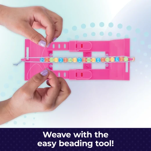 طقم أساور الصداقة من كول ميكر BFF Beads – مجموعة أشغال يدوية للأطفال لصنع أساور الصداقة بالخرز، مع أدوات وإكسسوارات للتصميم، نشاط إبداعي ممتع وهدايا رائعة للبنات - سبين ماستر - Image 4