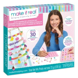 Clay Charm DIY Jewelry Kit – 279 Pieces | Creative Accessory-Making Set for Kids