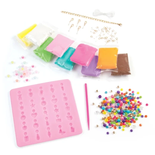 Clay Charm DIY Jewelry Kit – 279 Pieces | Creative Accessory-Making Set for Kids - Make it real - Image 3