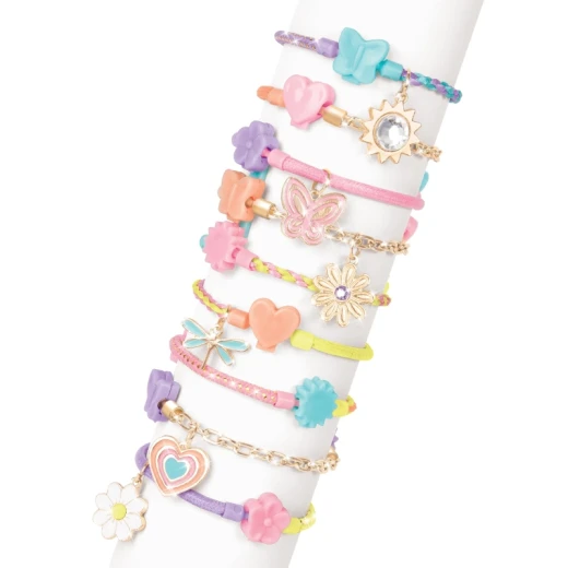 Make It Real Linked Looks Bracelet Kit - 48 Pcs | DIY Jewelry Making Set for Girls with Charms & Chains - Make it real - Image 3