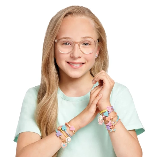 Make It Real Linked Looks Bracelet Kit - 48 Pcs | DIY Jewelry Making Set for Girls with Charms & Chains - Make it real - Image 5