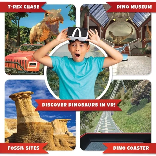 طقم أباكوس Dino-Dig VR Kit – مجموعة تعليمية تفاعلية للأطفال تجمع بين الحفر والاكتشاف وتجربة الواقع الافتراضي، لتعلم ممتع عن الديناصورات بطريقة مبتكرة ومسلية. - أبيكس - Image 6