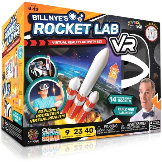 طقم أباكوس Bill Nye’s Rocket Lab VR Kit – تجربة تعليمية تفاعلية في عالم الصواريخ والفضاء باستخدام الواقع الافتراضي، تساعد الأطفال على استكشاف العلوم بطريقة ممتعة ومبتكرة طقم أباكوس Bill Nye’s Rocket Lab VR Kit – تجربة تعليمية تفاعلية في عالم الصواريخ والفضاء باستخدام الواقع الافتراضي، تساعد الأطفال على استكشاف العلوم بطريقة ممتعة ومبتكرة