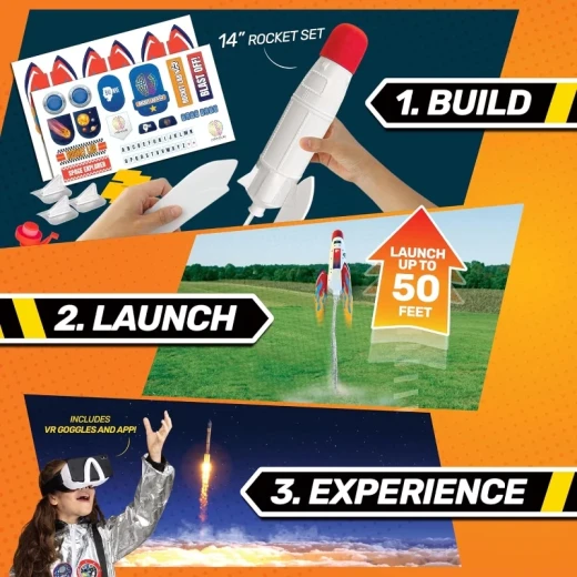 طقم أباكوس Bill Nye’s Rocket Lab VR Kit – تجربة تعليمية تفاعلية في عالم الصواريخ والفضاء باستخدام الواقع الافتراضي، تساعد الأطفال على استكشاف العلوم بطريقة ممتعة ومبتكرة - أبيكس - Image 3