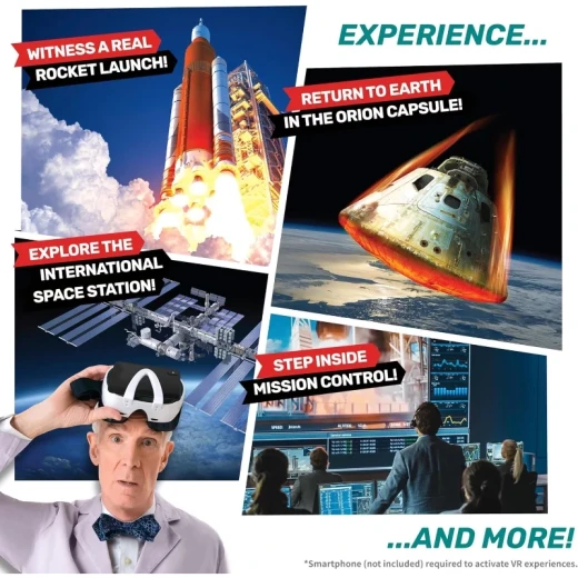 طقم أباكوس Bill Nye’s Rocket Lab VR Kit – تجربة تعليمية تفاعلية في عالم الصواريخ والفضاء باستخدام الواقع الافتراضي، تساعد الأطفال على استكشاف العلوم بطريقة ممتعة ومبتكرة - أبيكس - Image 6