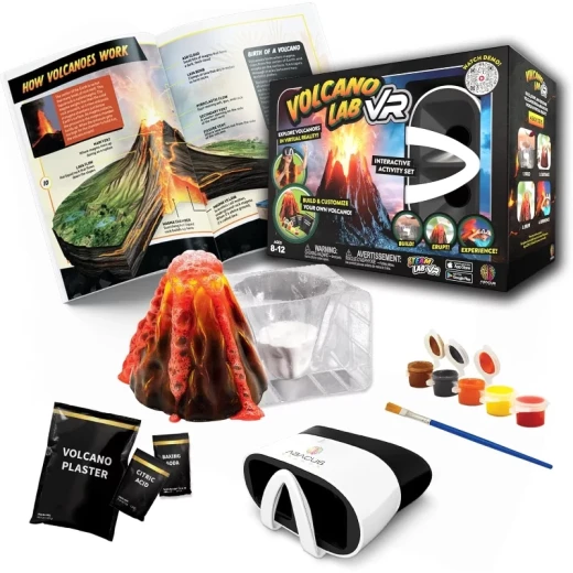 Abacus Volcano Lab VR 2.0 Kit – مجموعة مختبر البركان التعليمية بتقنية الواقع الافتراضي، تجربة علمية تفاعلية للأطفال، تعلم ممتع لتجارب البراكين والعلوم بطريقة مبتكرة - أبيكس - Image 3