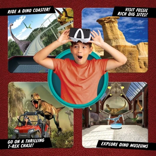 Abacus Dino-Dig VR 2.0 Kit – مجموعة التنقيب عن الديناصورات بتقنية الواقع الافتراضي، لعبة تعليمية تفاعلية للأطفال، استكشاف الحفريات وتعلم العلوم بطريقة ممتعة ومبتكرة - أبيكس - Image 5