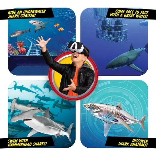 Abacus Shark Lab VR Kit – مجموعة مختبر أسماك القرش بتقنية الواقع الافتراضي، لعبة تعليمية تفاعلية للأطفال، استكشاف عالم المحيطات والكائنات البحرية بطريقة ممتعة ومبتكرة - أبيكس - Image 5