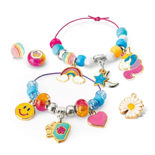 Shimmer n' Sparkle BFF Charm Jewelry Kit – Create Fun Friendship Bracelets & Charms for Kids, Crafting Activity Set for Girls - CRA-Z-ART - Image 4