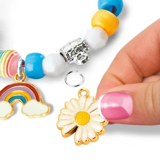 Shimmer n' Sparkle BFF Charm Jewelry Kit – Create Fun Friendship Bracelets & Charms for Kids, Crafting Activity Set for Girls - CRA-Z-ART - Image 5