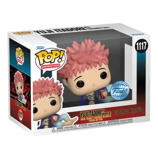 Pop! Animation: Jujutsu Kaisen – Itadori مع Tsukamoto Doll (Exclusive) – مجسم فينيل حصري لشخصية إيتادوري من جوجوتسو كايسن، قطعة جمع مميزة لمحبي الأنمي والأنميشن Pop! Animation: Jujutsu Kaisen – Itadori مع Tsukamoto Doll (Exclusive) – مجسم فينيل حصري لشخصية إيتادوري من جوجوتسو كايسن، قطعة جمع مميزة لمحبي الأنمي والأنميشن