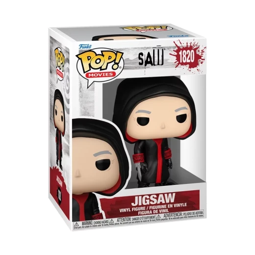 Funko Pop! Movies: Saw – Jigsaw Killer with Chase Vinyl Figure | Horror Movie Collectible | Limited Edition Character Design for Saw Fans, Collectors and Display Funko Pop! Movies: Saw – Jigsaw Killer with Chase Vinyl Figure | Horror Movie Collectible | Limited Edition Character Design for Saw Fans, Collectors and Display