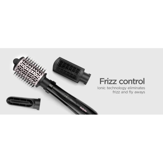 BaByliss Air Style Smooth 1000 Hot Air Brush 3-in-1 for Smooth Styling, 1000W, Black - Image 6