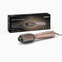 BaByliss 3-in-1 Hot Air Styling Brush for Wet and Dry Hair, Ionic, 1000W, Black