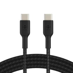 كابل بيلكين بوست تشارج USB-C إلى USB-C بطول 1 متر أسود - شحن سريع
