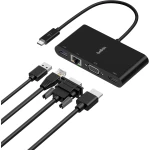 موزع USB-C 4 في 1 من بيلكين، محطة إرساء متعددة المنافذ لأجهزة iPad وiPad Mini وMacBook وMac Mini وMacBook Air وMacBook Pro مع منفذ USB-C Gigabit Ethernet وUSB-A 3.0 وVGA و4K HDMI - بيلكين