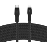 كابل بلكين بوست تشارج برو فليكس مضفّر من السيليكون – USB-C إلى لايتنينغ، بطول 3 أمتار، أسود - بيلكين