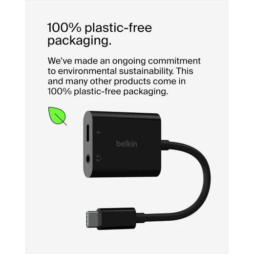 Belkin RockStar USB-C Audio Adapter with 3.5mm Port & Charging for iPad Pro, Samsung Galaxy, & More - Black - Belkin - Image 6