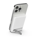 Belkin 5000mAh MagSafe Wireless Power Bank for iPhone 16/Pro/Max - White with Kickstand - Belkin