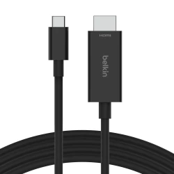 كيبل بيلكين USB-C إلى HDMI 2.1 بطول 6.6 قدم (2 متر) - يدعم 8Kب 60 Hz، 4K  ب 144 Hz، HDR، HBR3، DSC، HDCP 2.2، معتمد للعمل مع كروم بوك، ماك بوك، آيباد برو