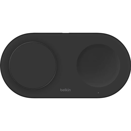 شاحن بيلكن اللاسلكي المغناطيسي 2 في 1 Qi2 15W - شحن سريع لجهاز iPhone و AirPods - بيلكين - Image 2