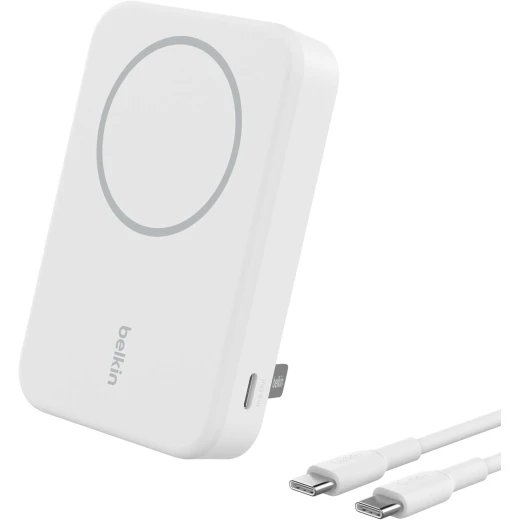 Belkin BoostCharge Qi2 Magnetic 15W Wireless Power Bank 10K + Stand, for iPhone 16/15/14/13/12 Belkin BoostCharge Qi2 Magnetic 15W Wireless Power Bank 10K + Stand, for iPhone 16/15/14/13/12